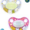 Bibi Happiness Dental Fopspeen 16 Maanden Glow In The Dark - Roze + Blauw 1 Bibi Happiness Dental Fopspeen 16 Maanden Glow In The Dark - Roze + Blauw -BIBS Shop 1002x1200 1