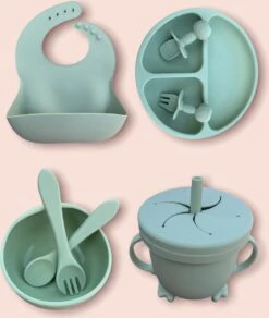 JUMPYTOYS - Kinderservies Met Zuignap - BPA Vrij- Babyservies - Baby Bestek - Babybox - Silliconen Eetset - 9 Delig - Babyshower - Groen 9 JUMPYTOYS - Kinderservies Met Zuignap - BPA Vrij- Babyservies - Baby Bestek - Babybox - Silliconen Eetset - 9 Delig - Babyshower - Groen -BIBS Shop 1016x1200 2