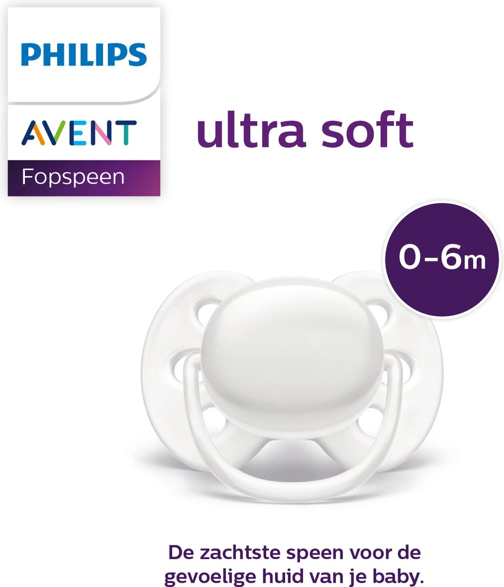 Philips Avent Ultra Soft SCF222/02 - Fopspeen - 0-6 Maanden - 2 Stuks 14 Philips Avent Ultra Soft SCF222/02 - Fopspeen - 0-6 Maanden - 2 Stuks - Afbeelding 12