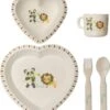 B-Dinner Set - Heart - Panda & Lion -BIBS Shop 1037x1200 1