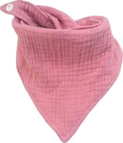 5 Stuks Hydrofiele Bandana Slabbetjes - Effen Roze- Grijs Wit - Katoen - Kwijlslabbetjes -BIBS Shop 1038x1200