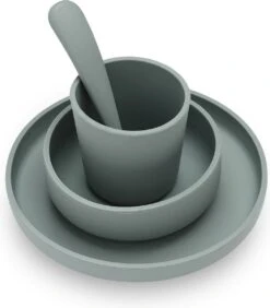 Jollein Kinderserviesset Siliconen 4-delig - Ash Green 21 Jollein Kinderserviesset Siliconen 4-delig - Ash Green -BIBS Shop 1051x1200