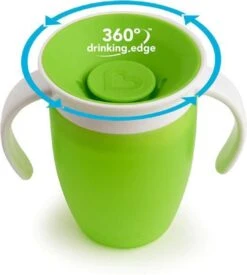 Munchkin Miracle Drinkbeker 360 Trainer Cup Groen 23 Munchkin Miracle Drinkbeker 360 Trainer Cup Groen -BIBS Shop 1079x1200