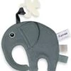 Speendoek Funnies- Olifant Ollie- Grey/blue -BIBS Shop 1081x1200