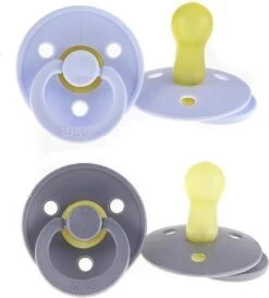 BiBS - Colour Collection - Stage 3 Fopspeen - 18+ Maanden - 2 Stuks - Iron / Baby Blue -BIBS Shop 1082x1200 2