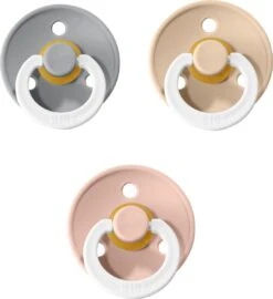 BIBS Fopspenen T3 | Glow In The Dark Blush, Cloud En Vanilla | Maat 3 | 18+ Maanden | Speen | Spenen