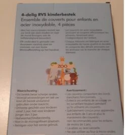 Merkloos RVS 4- Delig Kinderbestekset - Wilde Dieren - Mes - Vork - Lepel - Desertlepeltje - Kinder Bestekset Dieren - Bestek Voor Peuters - Kraamcadeau 7 Merkloos RVS 4- Delig Kinderbestekset - Wilde Dieren - Mes - Vork - Lepel - Desertlepeltje - Kinder Bestekset Dieren - Bestek Voor Peuters - Kraamcadeau -BIBS Shop 1113x1200