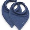 Jollein Slab Bandana Basic Stripe - Jeans Blue - 2 Stuks -BIBS Shop 1125x1200 1