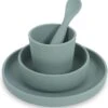 Jollein Kinderserviesset Siliconen 4-delig - Ash Green 2 Jollein Kinderserviesset Siliconen 4-delig - Ash Green -BIBS Shop 1132x1200