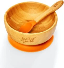 Bambuswald© Ecologische Zuignap Kom Incl. Lepel Voor Baby's & Peuters | 100% Duurzame Kom Gemaakt Van Bamboe - Stabiele Voeding Kom Servies Set Voor Kinderen Borden Baby's