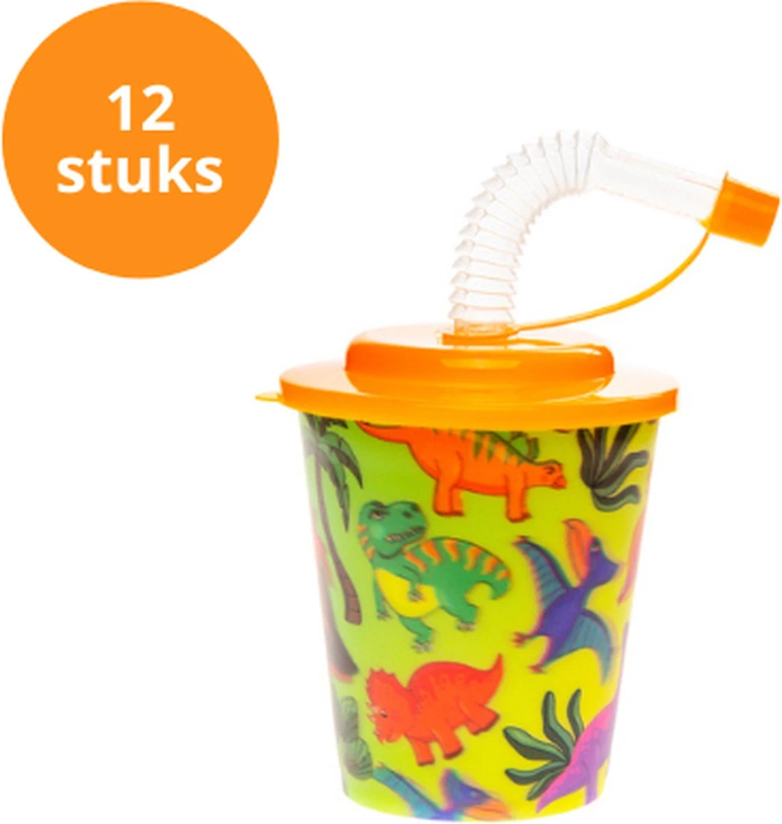 Uitdeelbekers - Uitdeelcadeau - 12 Stuks - Dino's - Drinkbeker - 3D Effect 3 Uitdeelbekers - Uitdeelcadeau - 12 Stuks - Dino's - Drinkbeker - 3D Effect