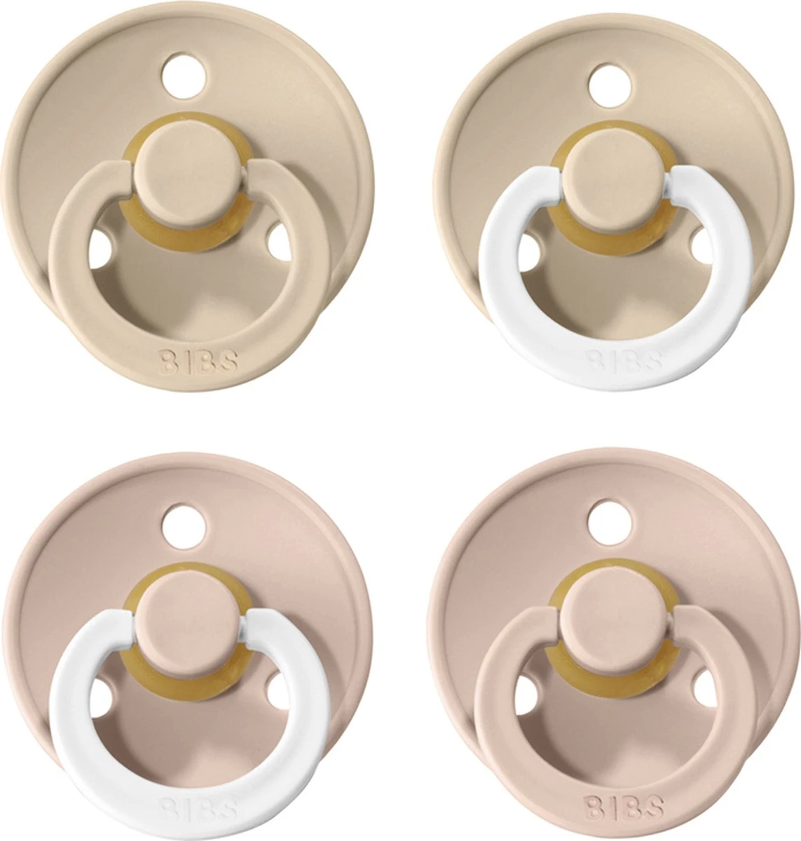 Bibs Fopspeen - Maat 3 18-24 Maanden - 4 Stuks - Vanilla - Blush - Vanilla Glow - Blush Glow* 3 Bibs Fopspeen - Maat 3 18-24 Maanden - 4 Stuks - Vanilla - Blush - Vanilla Glow - Blush Glow*