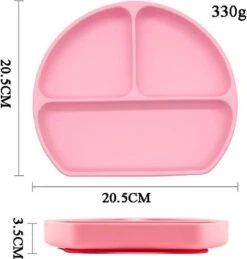 Kinderbord Met Zuignap En Houten Bestek - Roze Baby Bord - Kinderservies - Siliconen BPA Vrij - Onbreekbaar -BIBS Shop 1144x1200 2