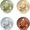 Bibs Fopspenen 6-18 Maanden Set 4 Stuks (Vanilla, Baby Blue, Woodchuck, Sage) Maat 2 Fopspeen