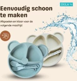 Zigla - Kinderbestek – Baby Bestek – Baby Servies – Kinderbord Met Vakjes – Oefenbestek – Bord/Vork/Lepel – Crème/Blauw – Set Van 2 14 Zigla - Kinderbestek – Baby Bestek – Baby Servies – Kinderbord Met Vakjes – Oefenbestek – Bord/Vork/Lepel – Crème/Blauw – Set Van 2 -BIBS Shop 1150x1200 3