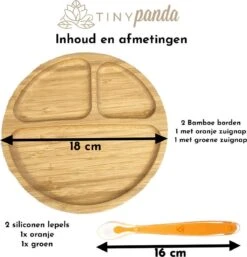 Tiny Panda - Kinderservies Bamboe - Kinderbord - Baby Lepeltjes - Baby Servies - 2 Kinderborden - Kinderservies Set -BIBS Shop 1152x1200 9