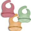 Telano® Slabbetje 3 Stuks Met Opvangbakje - Siliconen Slabber Baby Peuter - Verstelbaar En Waterproof - Kraamcadeau - Roze - Mintgroen - Okergeel -BIBS Shop 1153x1200 2