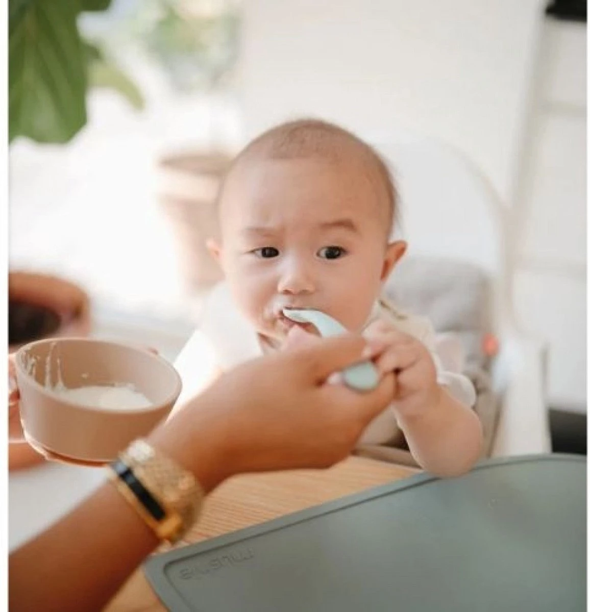 Mushie - Siliconen Babylepels - Babylepels - Ivory 7 Mushie - Siliconen Babylepels - Babylepels - Ivory - Afbeelding 5