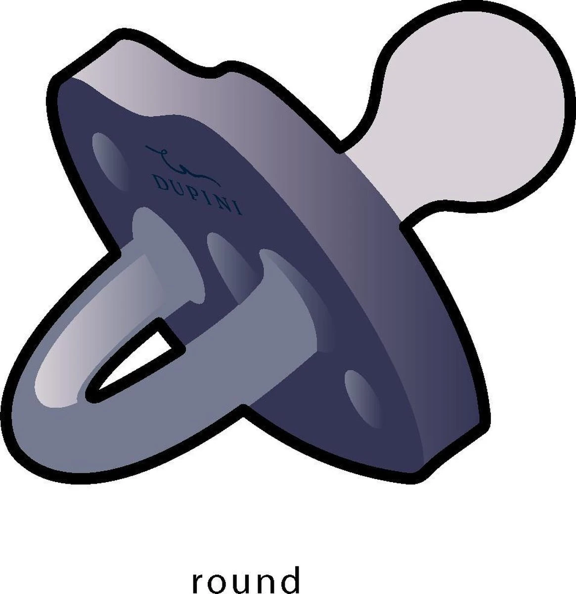 Dupini 100% Natuurrubber Speen/fopspeen - Round Maat L 6 Dupini 100% Natuurrubber Speen/fopspeen - Round Maat L - Afbeelding 4