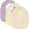 Meyco 3-pack Slabbetjes Basic Badstof - Soft Lilac/Soft Yellow/Soft Peach