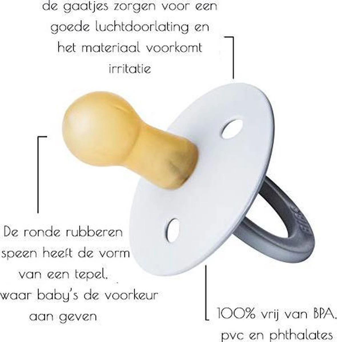 Bibs Fopspenen 4 Pack | Oker, Hunter Green, Ivory En Dark Oak. Maat 2 | 6 Tot 18 Maanden | Spenen Tutjes 9 Bibs Fopspenen 4 Pack | Oker, Hunter Green, Ivory En Dark Oak. Maat 2 | 6 Tot 18 Maanden | Spenen Tutjes - Afbeelding 7