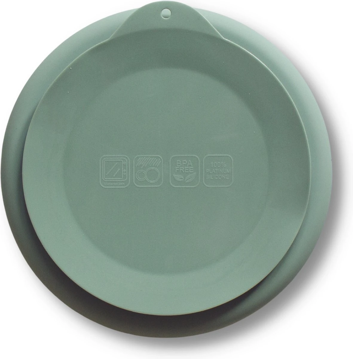 Kids Cultures | Baby Bord Met Zuignap Incl. Lepel | Kinderbord | Baby Bord | Kinderservies | Groen 4 Kids Cultures | Baby Bord Met Zuignap Incl. Lepel | Kinderbord | Baby Bord | Kinderservies | Groen - Afbeelding 3