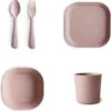 Mushie Serviesset |Set Bord+beker+Kom+Vork En Lepel|5-delig|Blush|Kinderservies|BIBS|Bestek|Bord|Beker|Cup|Kom| -BIBS Shop 1187x1200 6