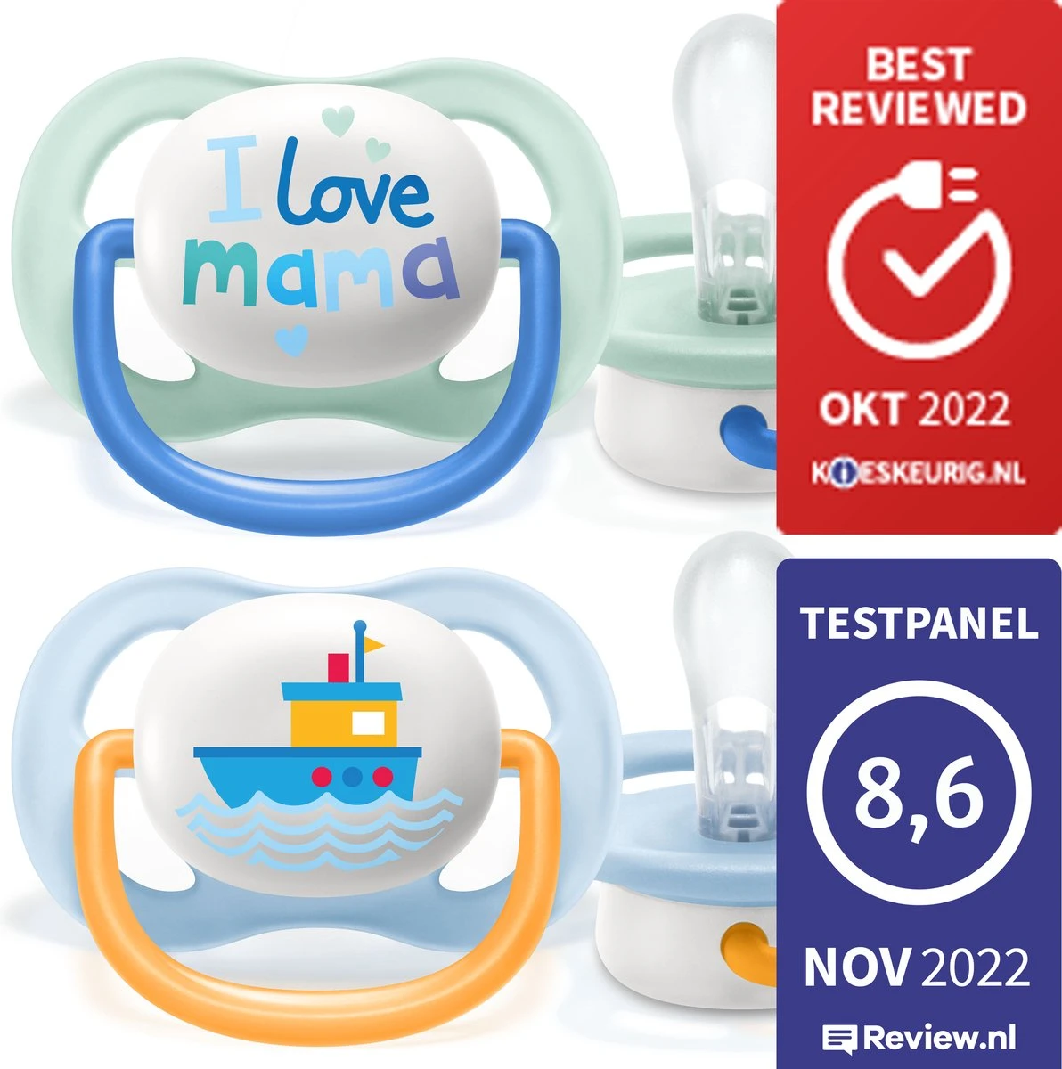 Philips Avent Ultra Air-fopspeen SCF080/01 - Fopspeen - 0-6 Maanden - 2 Stuks 4 Philips Avent Ultra Air-fopspeen SCF080/01 - Fopspeen - 0-6 Maanden - 2 Stuks - Afbeelding 2
