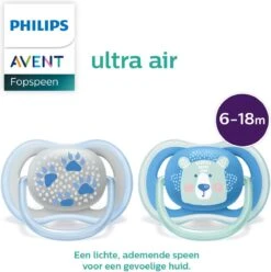 Philips Avent Ultra Air SCF085/03 - Fopspeen - 6-18 Maanden - 2 Stuks -BIBS Shop 1195x1200 3