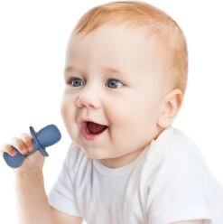 JU&MP Kinderbestek - Baby - 2 Baby Lepeltjes En Vorkjes - Baby Bestek - BPA-Vrij - Blauw Grijs 10 JU&MP Kinderbestek - Baby - 2 Baby Lepeltjes En Vorkjes - Baby Bestek - BPA-Vrij - Blauw Grijs -BIBS Shop 1197x1200 1