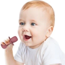 JU&MP Kinderbestek - Baby - 2 Baby Lepeltjes En Vorkjes - Baby Bestek - BPA-Vrij - Roze Oranje -BIBS Shop 1197x1200