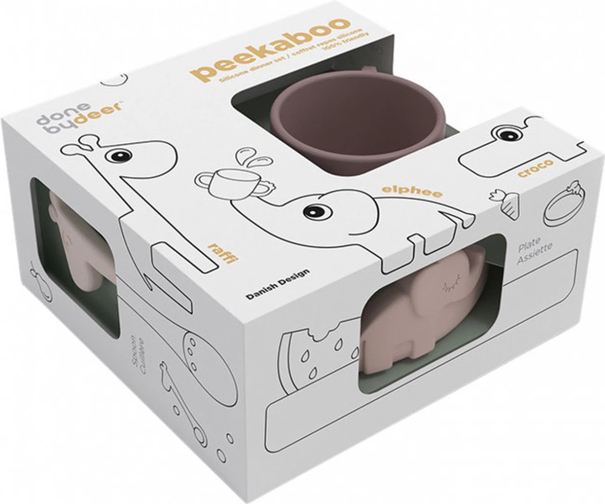 Done By Deer Peekaboo Dinerset Deer Friends Powder 8 Done By Deer Peekaboo Dinerset Deer Friends Powder - Afbeelding 6