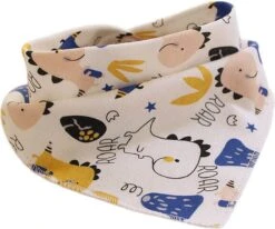 5- Pack - Bandana Slabbetjes - Safari Dinosaurus - 2-laags Katoen - Puntslabbetjes - Kwijlslabbetjes -BIBS Shop 1200x1001