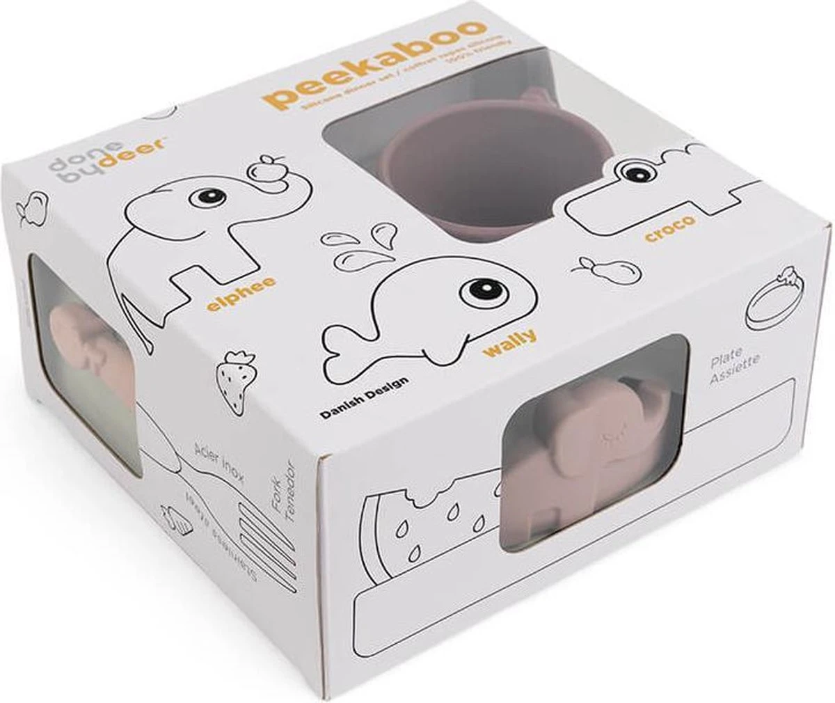 Done By Deer Peekaboo Dinerset Deer Friends Powder 10 Done By Deer Peekaboo Dinerset Deer Friends Powder - Afbeelding 8