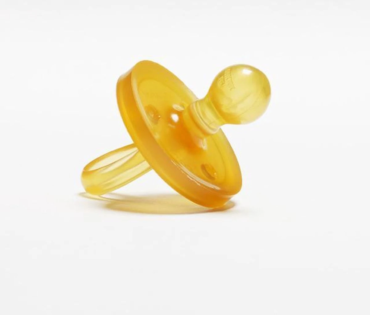 Natursutten Rubberen Fopspeen - 12+ Maanden - Rond Schild - Kers Tuit 3 Natursutten Rubberen Fopspeen - 12+ Maanden - Rond Schild - Kers Tuit