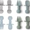 4 Setjes - Baby Bestek - Vork En Lepel - Kinderbestekset - Groen Blauw 1 4 Setjes - Baby Bestek - Vork En Lepel - Kinderbestekset - Groen Blauw -BIBS Shop 1200x1033