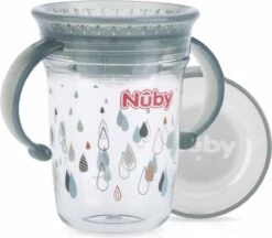 Nûby - Drinkbeker - 360° Wonder Cup Met Handvatten In Tritan™ - Grijs - 240ml - 6m+ 11 Nûby - Drinkbeker - 360° Wonder Cup Met Handvatten In Tritan™ - Grijs - 240ml - 6m+ -BIBS Shop 1200x1047 1