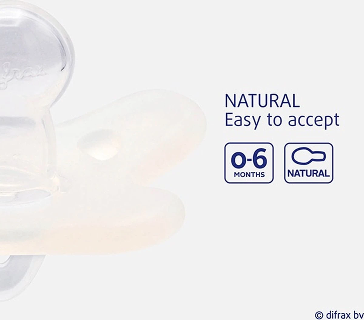 Difrax Natural 0-6 Mnd Siliconen Blossom/Wit Fopspeen 2 Stuks 120-SI123B03 8 Difrax Natural 0-6 Mnd Siliconen Blossom/Wit Fopspeen 2 Stuks 120-SI123B03 - Afbeelding 6