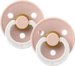 Bibs Fopspeen - Blush Glow In The Dark - 2 Stuks - Maat 2 6-18 Maanden