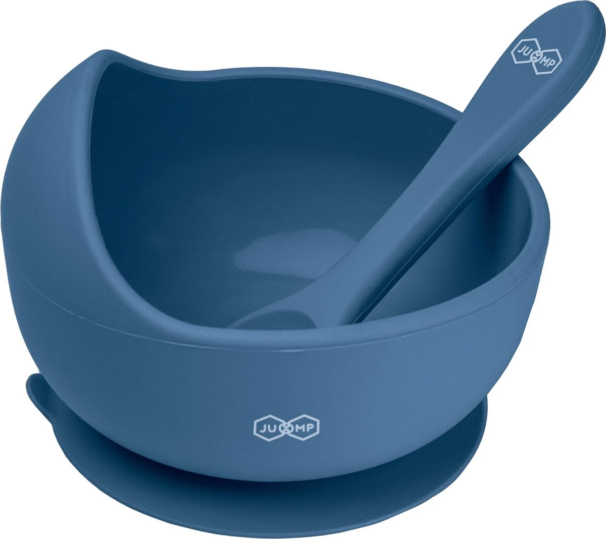 JU&MP Kommetje Met Lepel - Baby - Kinderservies - Zuignap - Onbreekbaar - Donkerblauw 3 JU&MP Kommetje Met Lepel - Baby - Kinderservies - Zuignap - Onbreekbaar - Donkerblauw