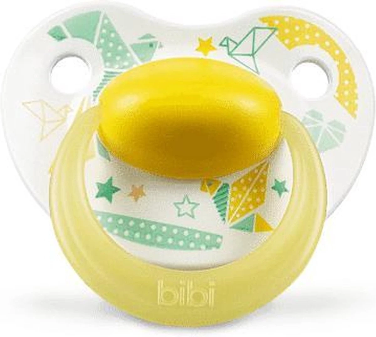 Bibi Happiness Fopspeen Dental Geel 0-6 Maanden 3 Bibi Happiness Fopspeen Dental Geel 0-6 Maanden