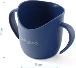 Baby Ono Donkerblauw Ergonomic Training Cup Flow Oefenbeker 1463/01 -BIBS Shop 1200x1077 2