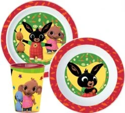 BING 3 Delig Ontbijtset - Servies - Bord - Kom - Beker