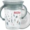 Nûby - Drinkbeker - 360° Wonder Cup Met Handvatten In Tritan™ - Grijs - 240ml - 6m+ 1 Nûby - Drinkbeker - 360° Wonder Cup Met Handvatten In Tritan™ - Grijs - 240ml - 6m+ -BIBS Shop 1200x1083 1