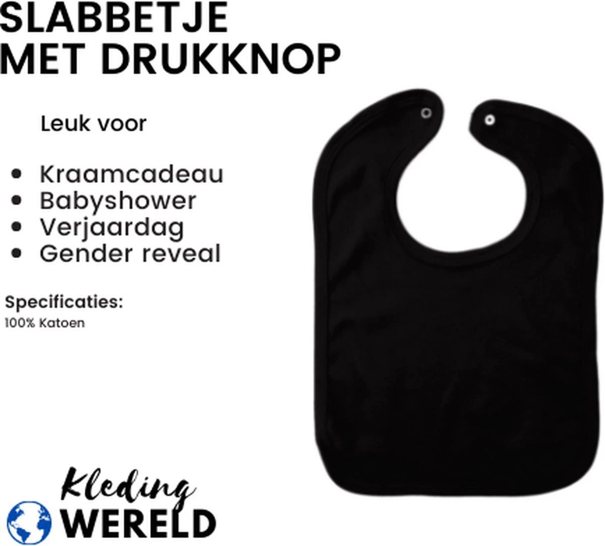 Net Als Papa Ook Aan De Fles Slabbetje - Zwart - Kraamcadeau - Babyshower Cadeau - Kerst - Gender Reveal - Sinterklaas - Zwanger - Geboorte - Slabber Met Drukknop 4 Net Als Papa Ook Aan De Fles Slabbetje - Zwart - Kraamcadeau - Babyshower Cadeau - Kerst - Gender Reveal - Sinterklaas - Zwanger - Geboorte - Slabber Met Drukknop - Afbeelding 2