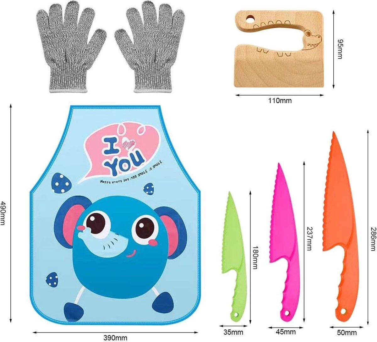 Bunz - 6 - Delig Kindermessen Set Voor Jongens - Kindermessen - - Kinderbestek - Kindvriendelijk 4 Bunz - 6 - Delig Kindermessen Set Voor Jongens - Kindermessen - - Kinderbestek - Kindvriendelijk - Afbeelding 2