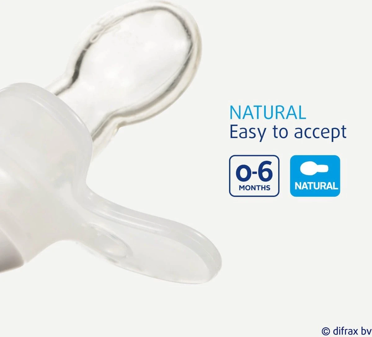 Difrax Fopspeen - Natural & Pure - 0/6 Maanden - Bubble Gum 5 Difrax Fopspeen - Natural & Pure - 0/6 Maanden - Bubble Gum - Afbeelding 3