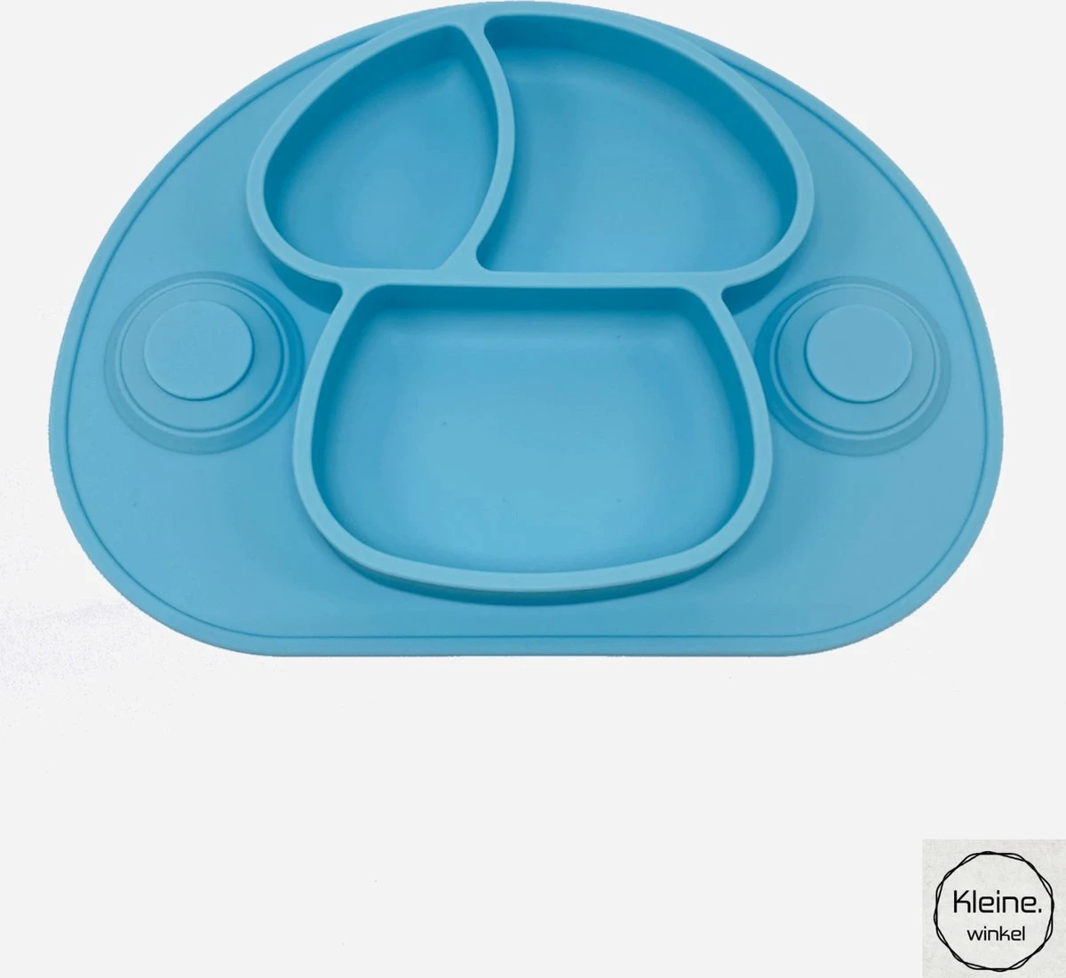 Merkloos Placemat Voor Kinderen - Kinderservies - Baby Bordje - 2 Zuignappen - Siliconen Antislip - Blauw 3 Merkloos Placemat Voor Kinderen - Kinderservies - Baby Bordje - 2 Zuignappen - Siliconen Antislip - Blauw