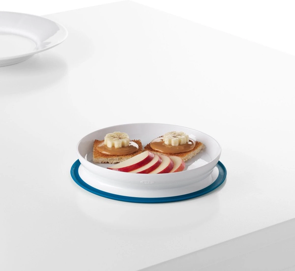 OXO Tot Stick & Stay Bord -Babybord Met Zuignap - Baby Servies- Navy 6 OXO Tot Stick & Stay Bord -Babybord Met Zuignap - Baby Servies- Navy - Afbeelding 4