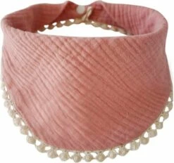 MINIIYOU - 6 Stuks - Hydrofiele Bandana Slabbetjes Meisje Franjes - Roze Geel - Beige -BIBS Shop 1200x1125 1